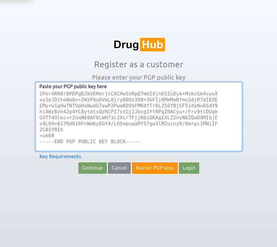 DrugHub Market Data Visualization Interface